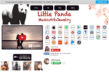 Tablet Screenshot of littlepandamusic.com